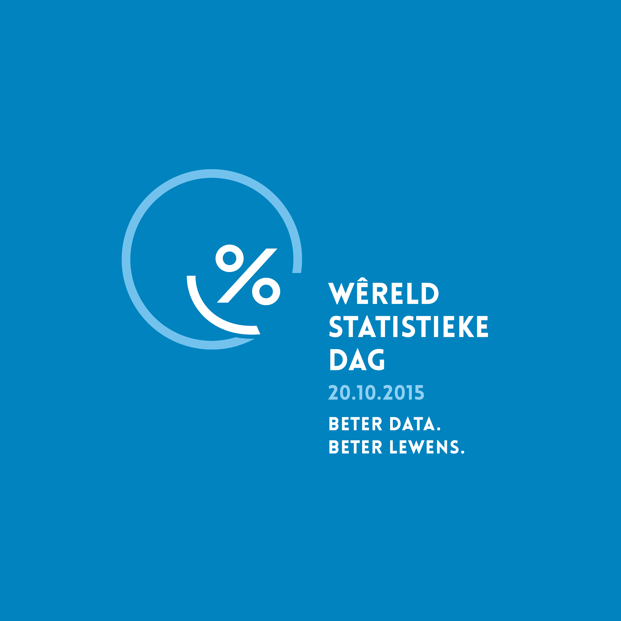 World Statistics Day Logo in Afrikaans