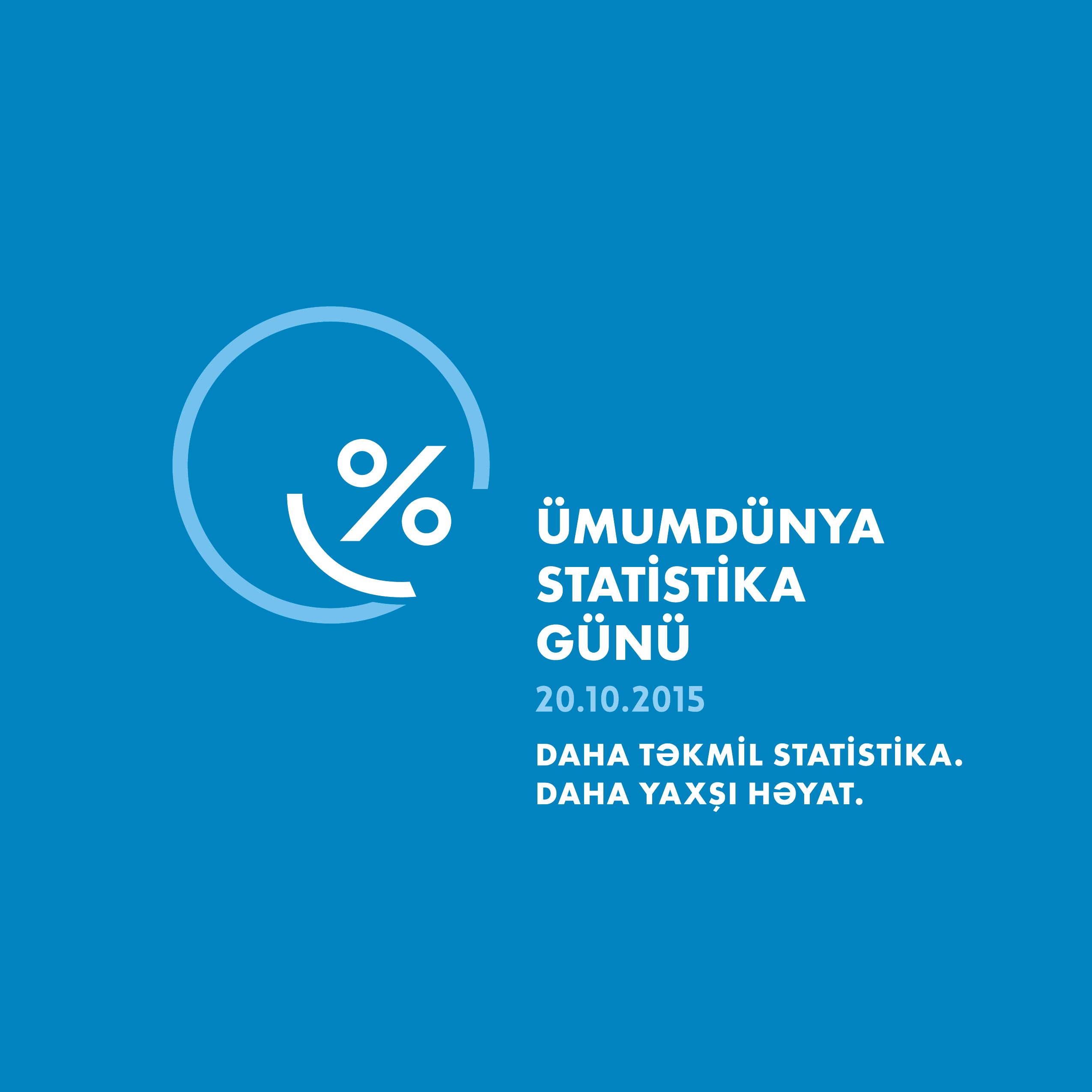 World Statistics Day Logo in Azeri