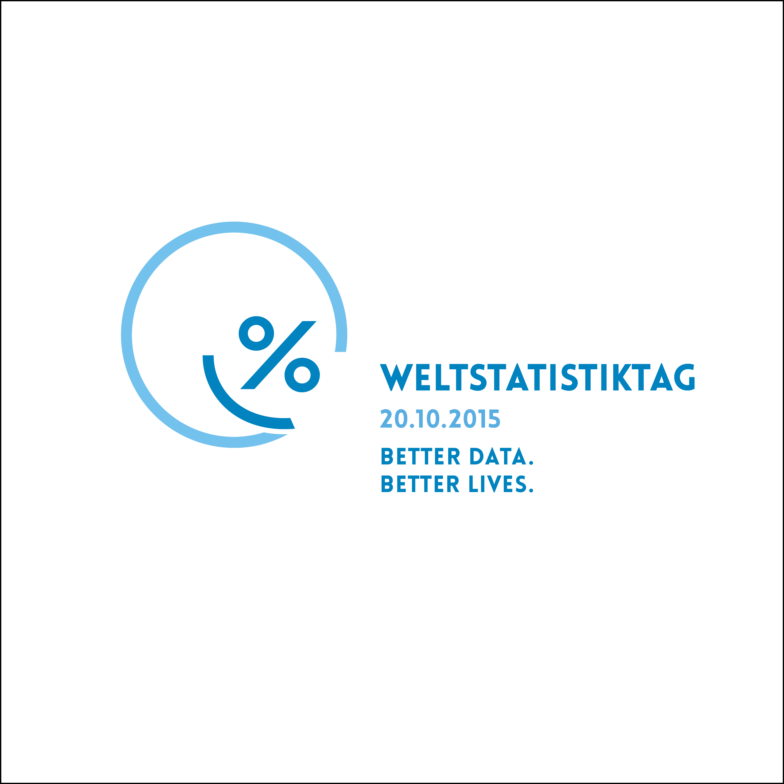 World Statistics Day Logo in German