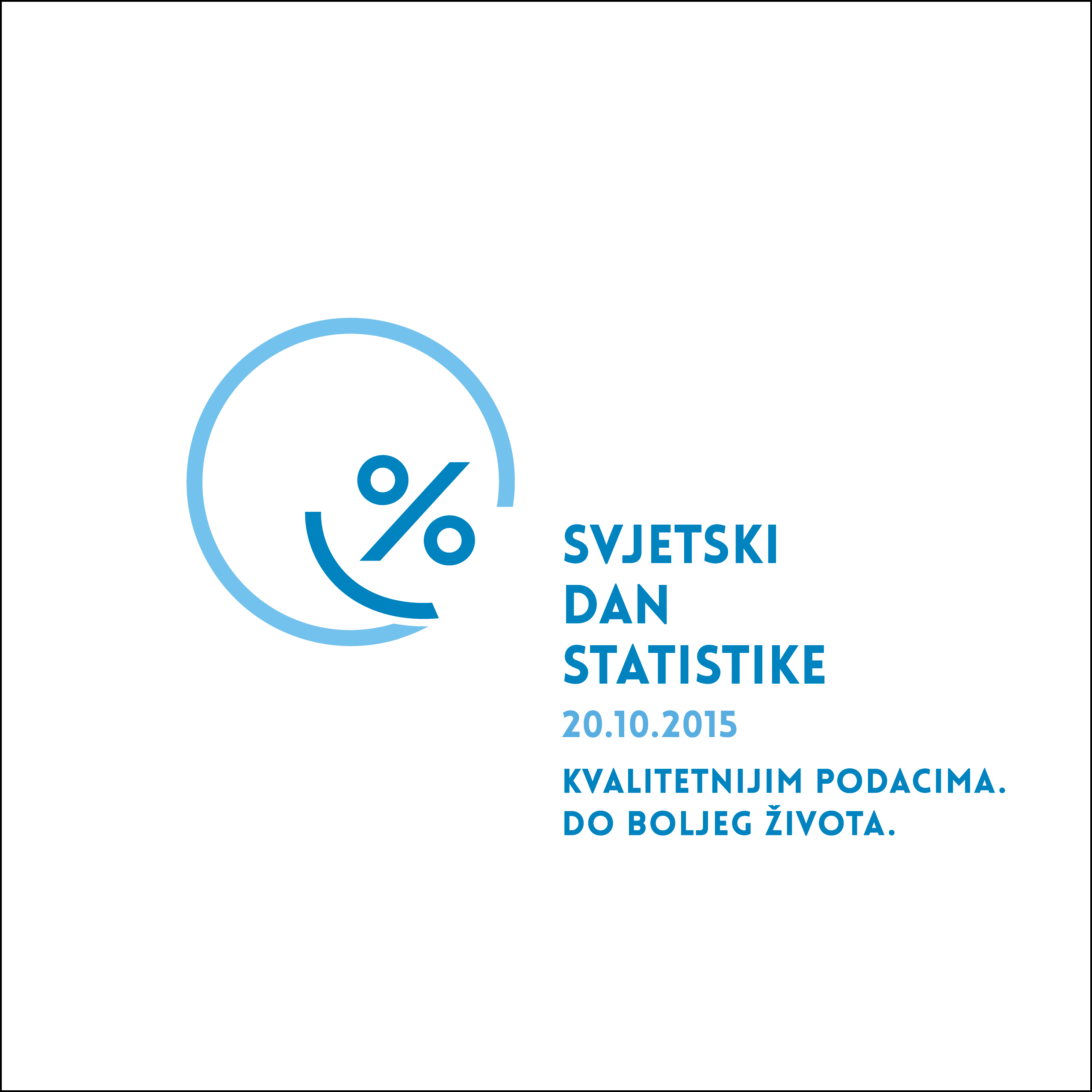 World Statistics Day Logo in Croatian