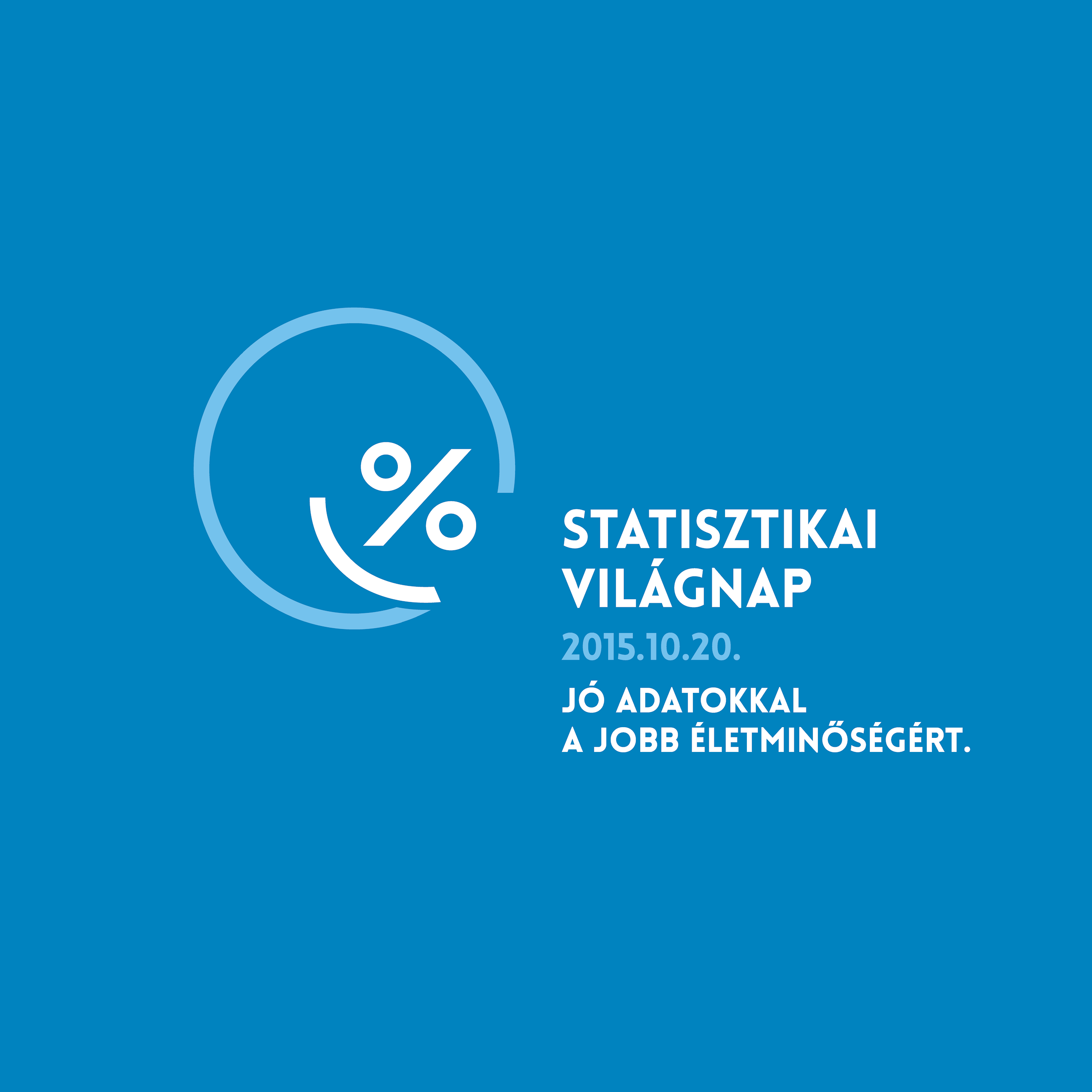 World Statistics Day Logo in Hungarian