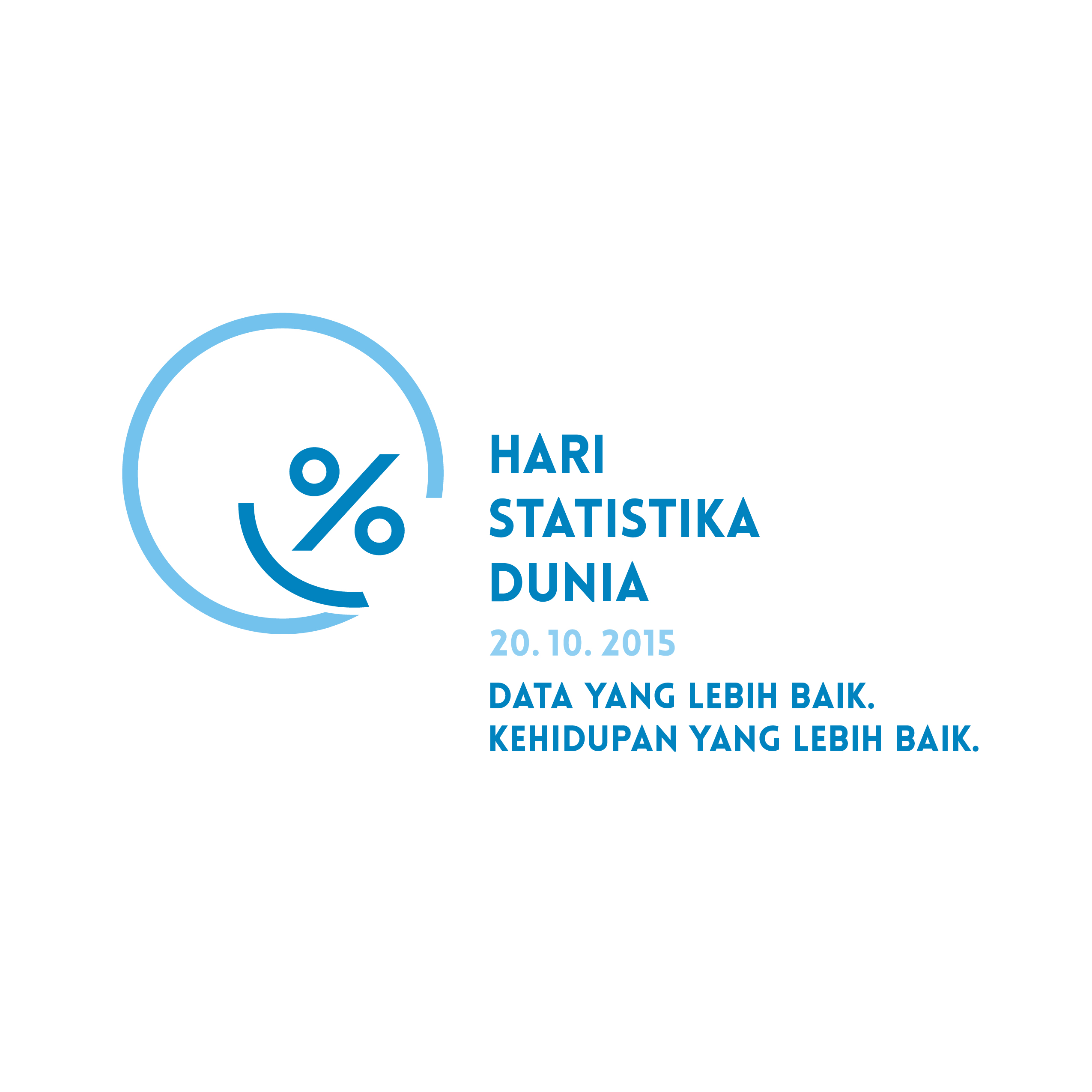 World Statistics Day Logo in Indonesian