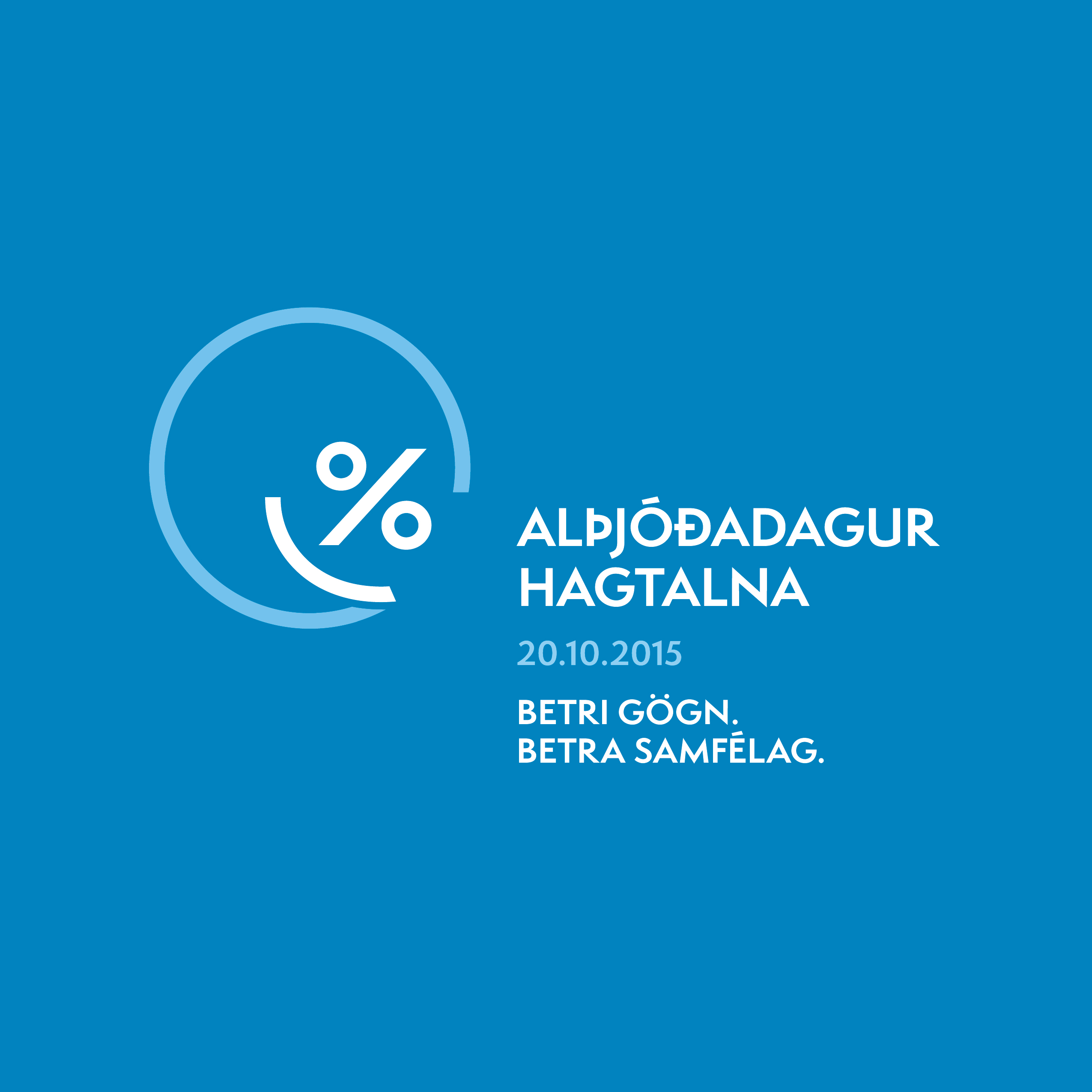 World Statistics Day Logo in Icelandic