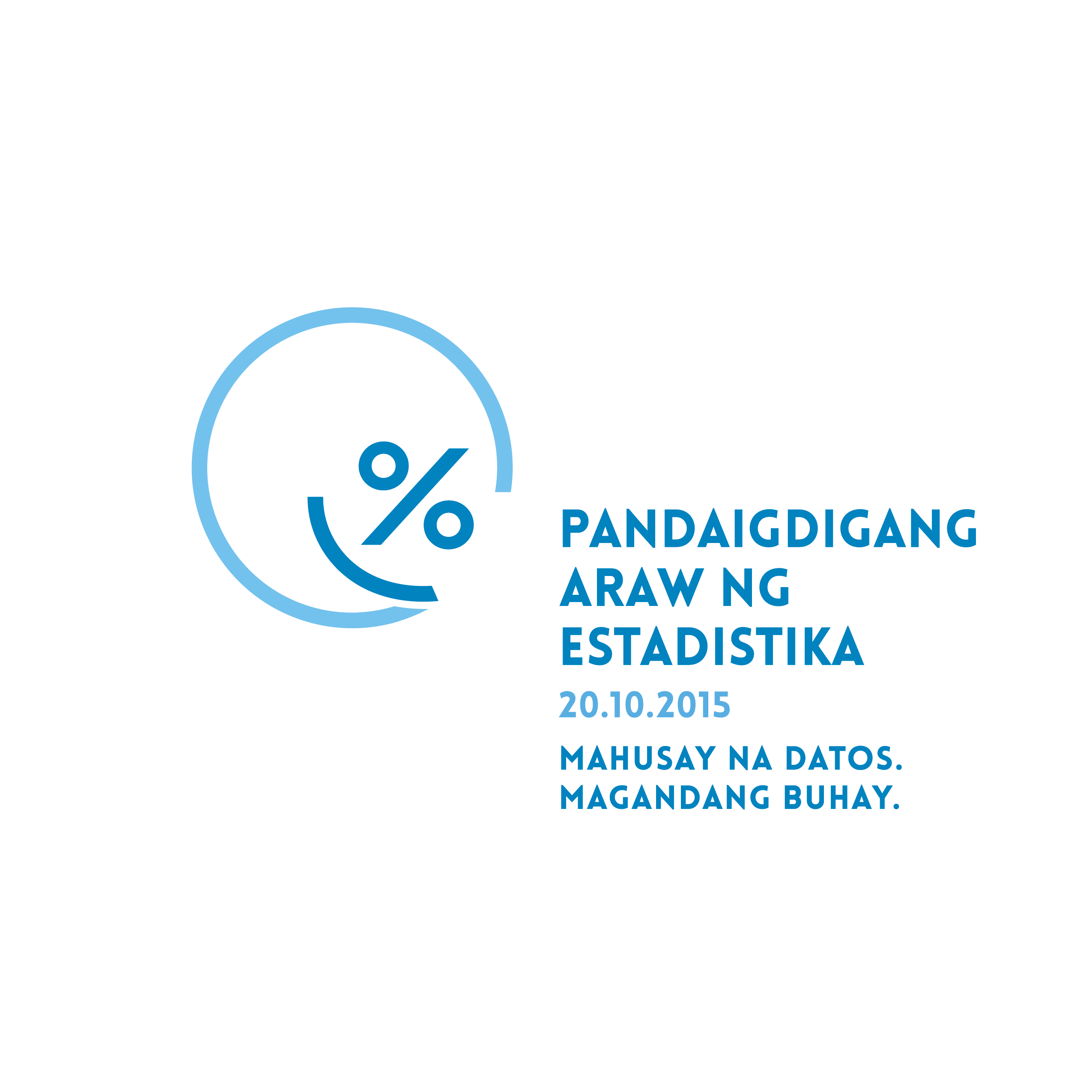 World Statistics Day Logo in Filipino