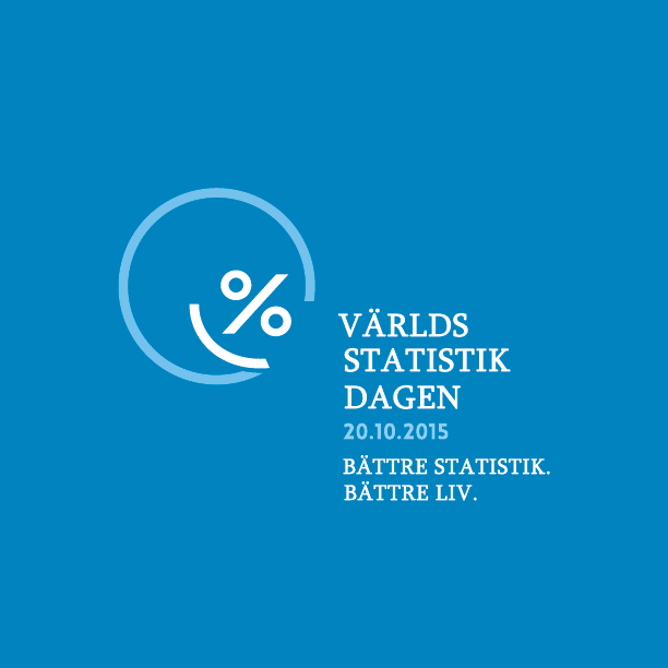 World Statistics Day Logo in Swedish