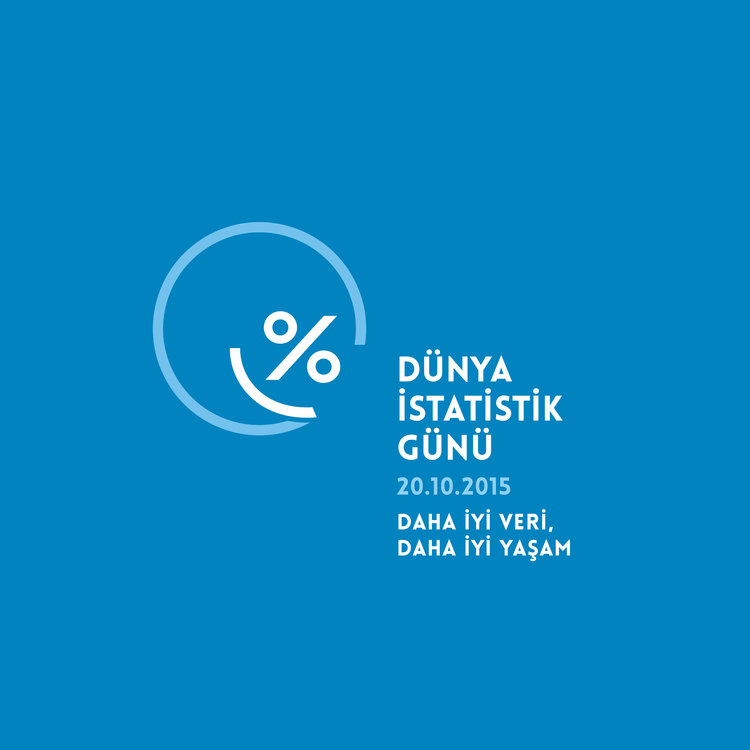 World Statistics Day Logo in Turkish